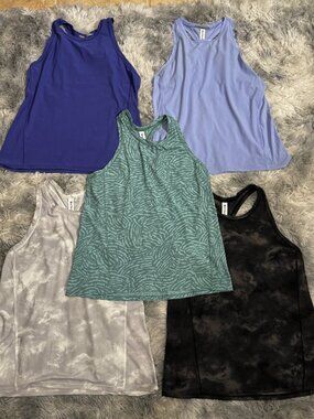 Athleta Tank Top Bundle Lot of 5 Racerback Athletic Tops Size XS